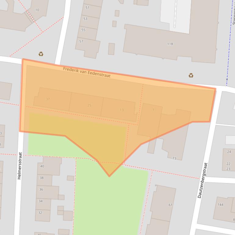 Kaart van postcodegebied 5921BE.