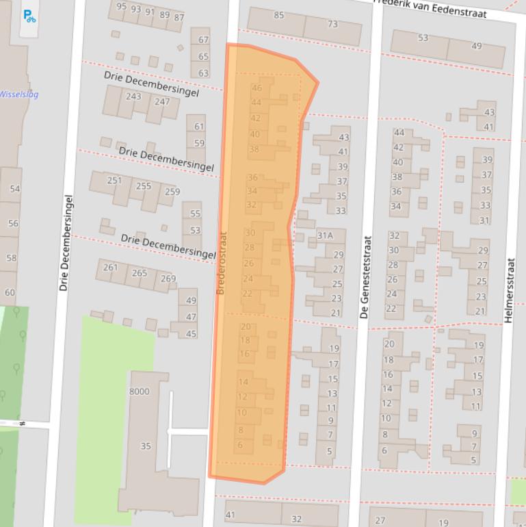 Kaart van postcodegebied 5921BM.