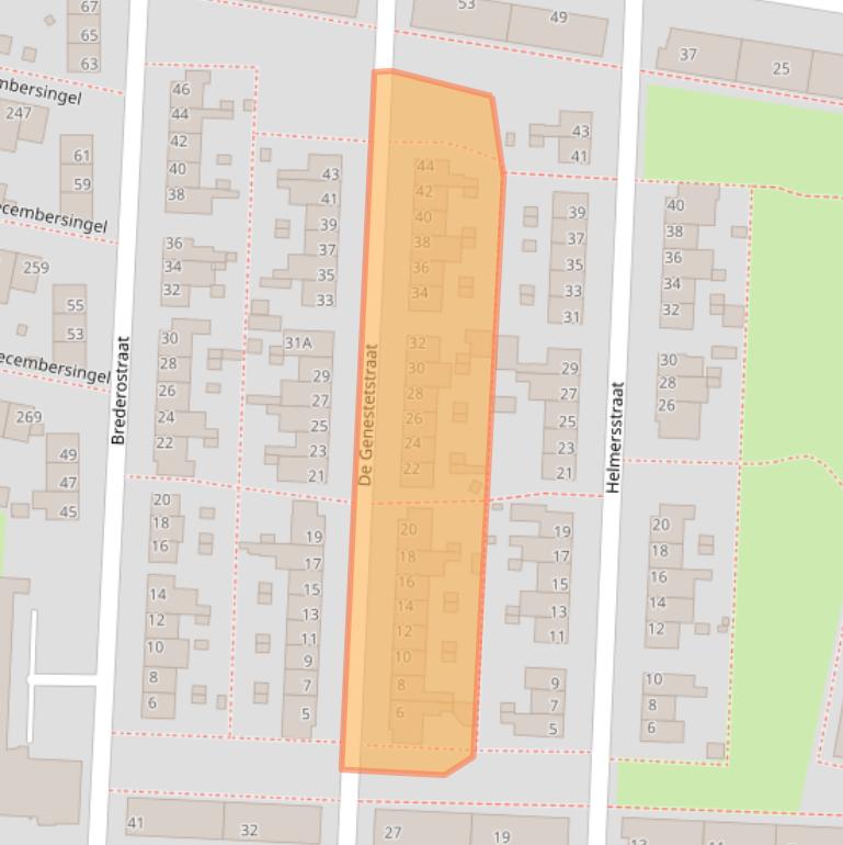 Kaart van postcodegebied 5921BP.