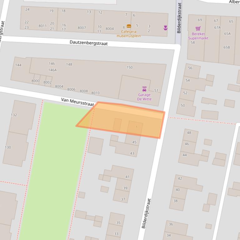 Kaart van postcodegebied 5921CJ.