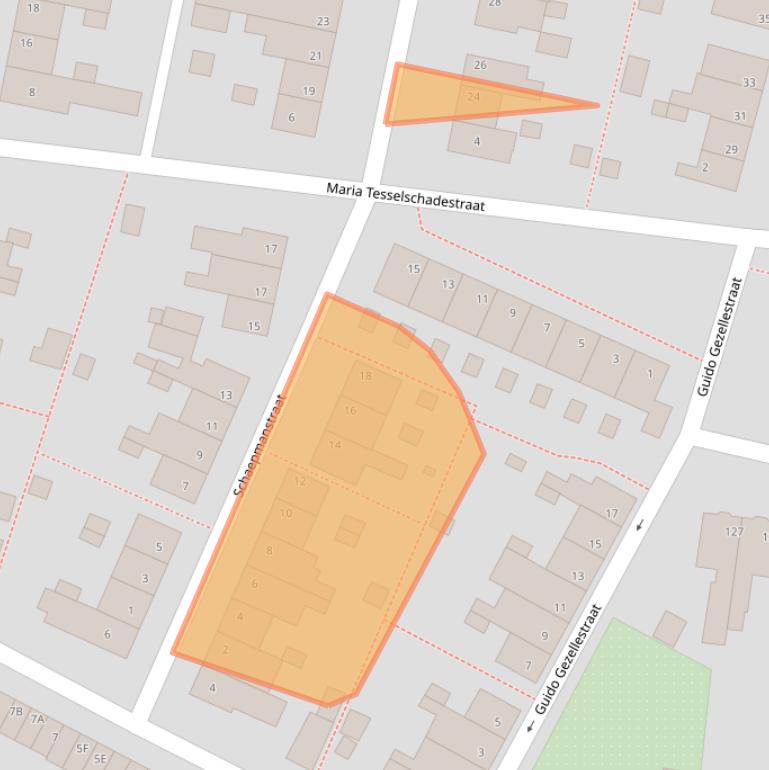 Kaart van postcodegebied 5921CM.