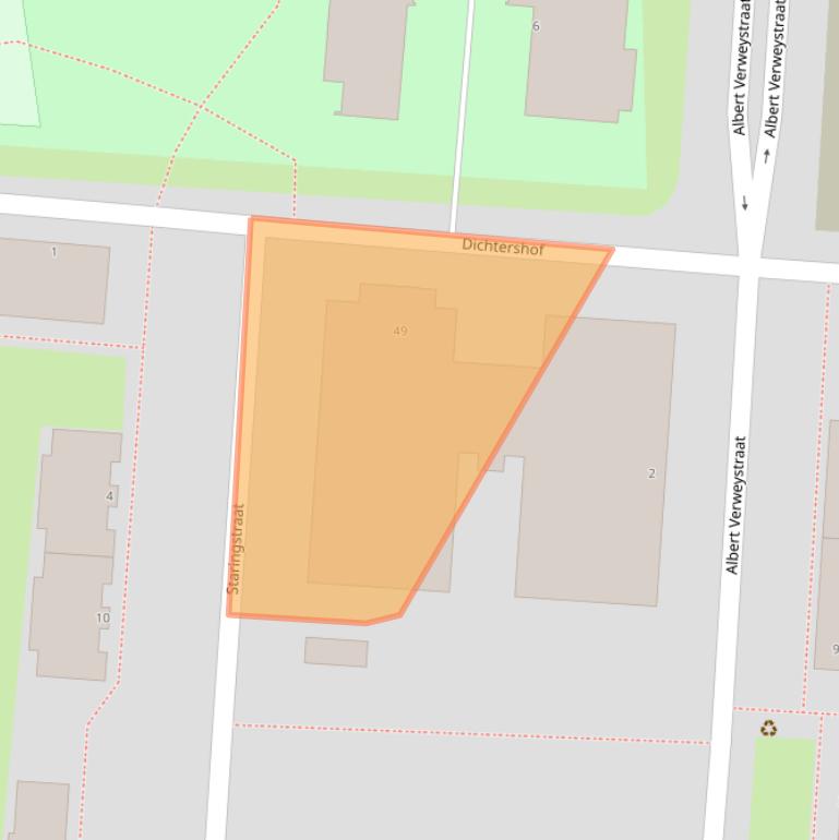 Kaart van postcodegebied 5921DB.