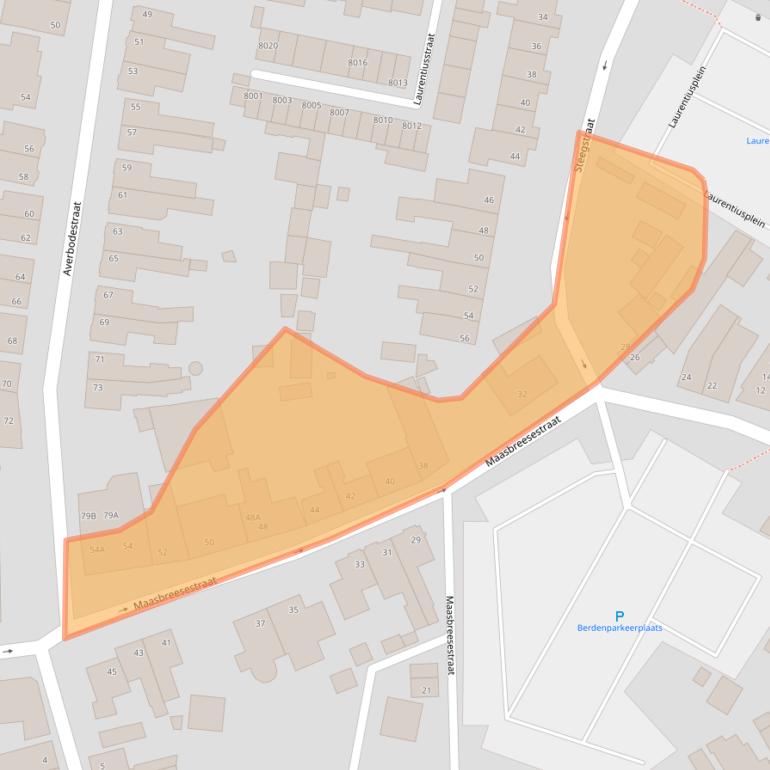Kaart van postcodegebied 5921EM.
