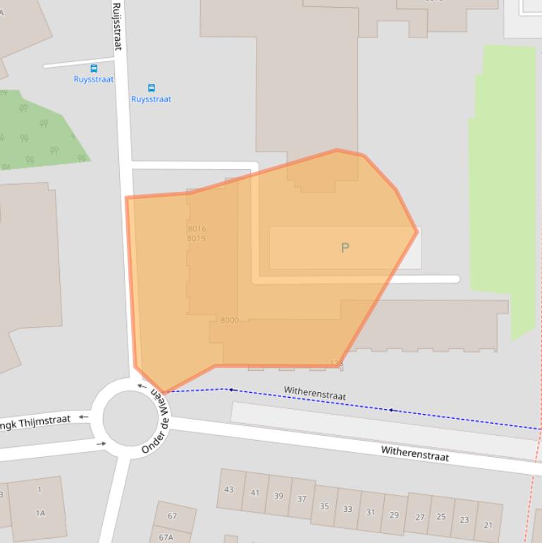 Kaart van postcodegebied 5921GG.