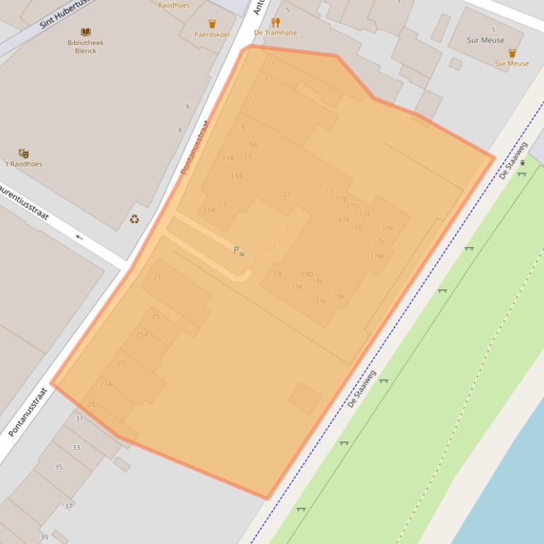 Kaart van postcodegebied 5921GN.