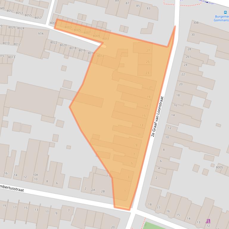 Kaart van postcodegebied 5921JD.