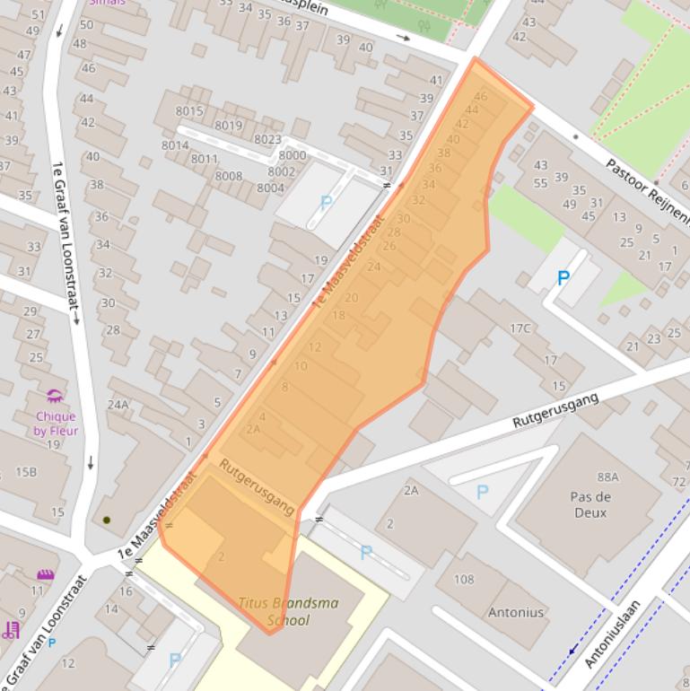 Kaart van postcodegebied 5921JM.