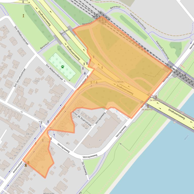 Kaart van postcodegebied 5921KA.