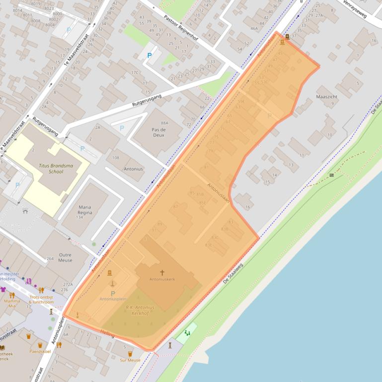 Kaart van postcodegebied 5921KB.