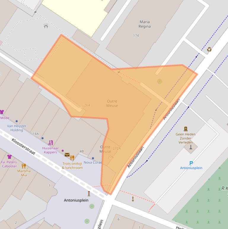 Kaart van postcodegebied 5921KM.