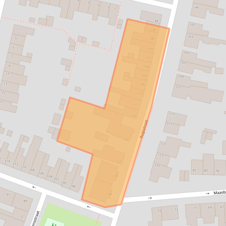 Kaart van postcodegebied 5921VS.