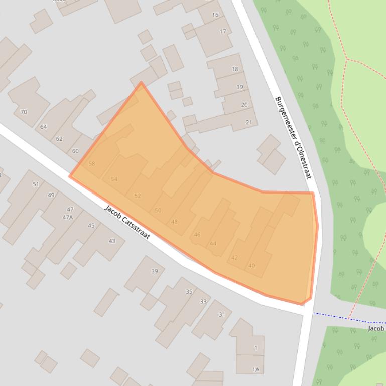 Kaart van postcodegebied 5921XD.