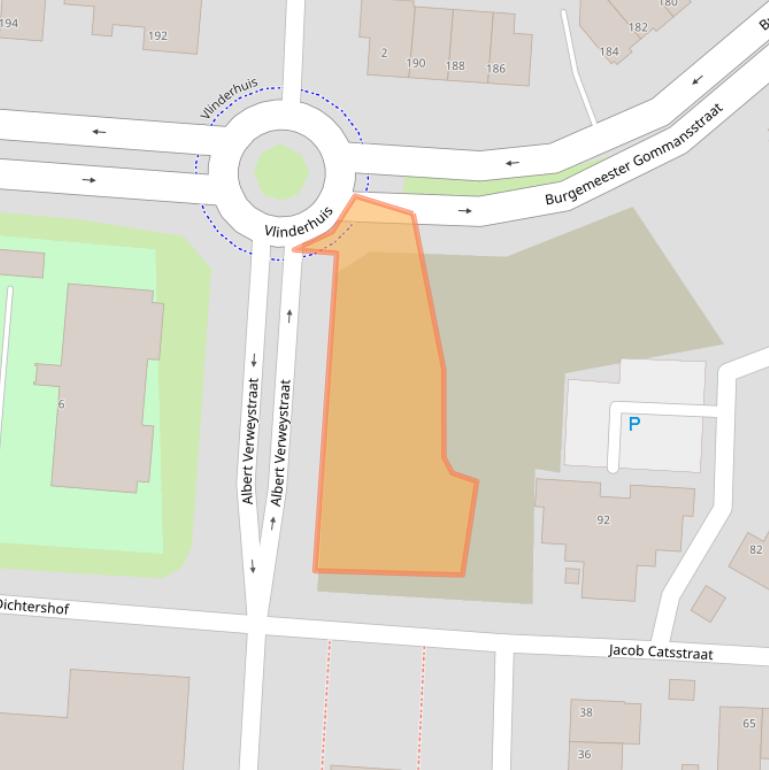 Kaart van postcodegebied 5922AL.