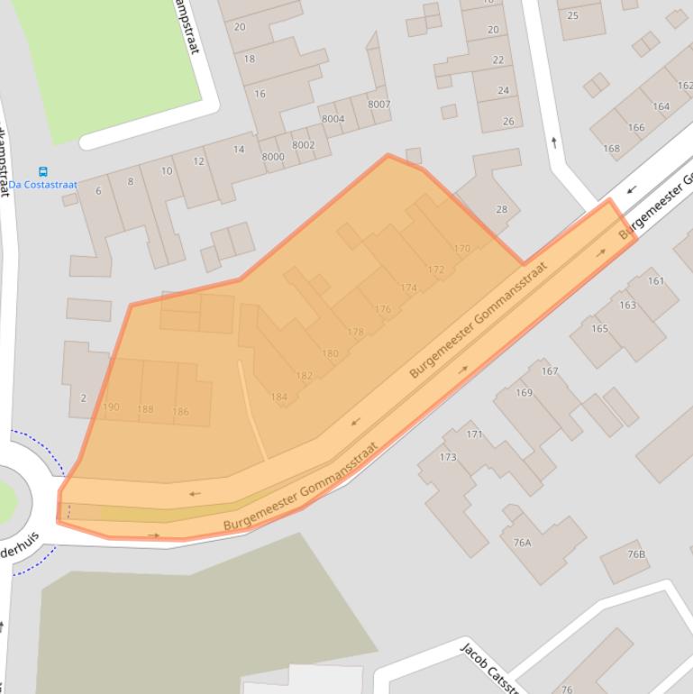 Kaart van postcodegebied 5922AP.