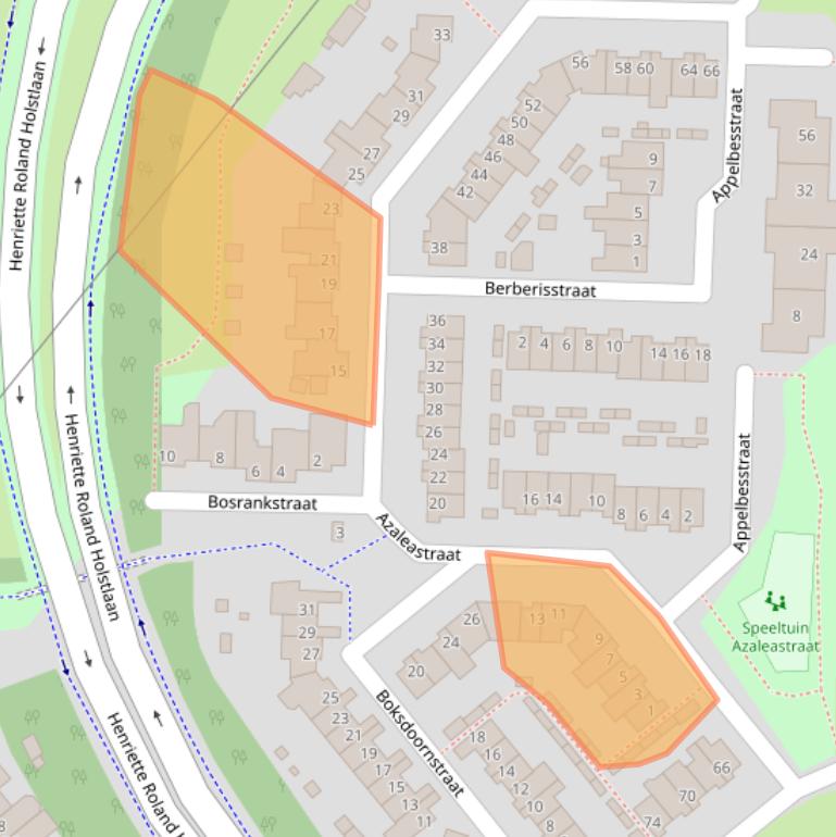 Kaart van postcodegebied 5922EC.