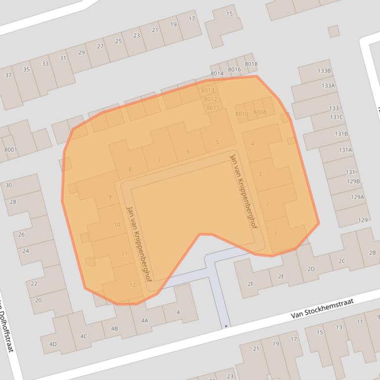 Kaart van postcodegebied 5922SV.