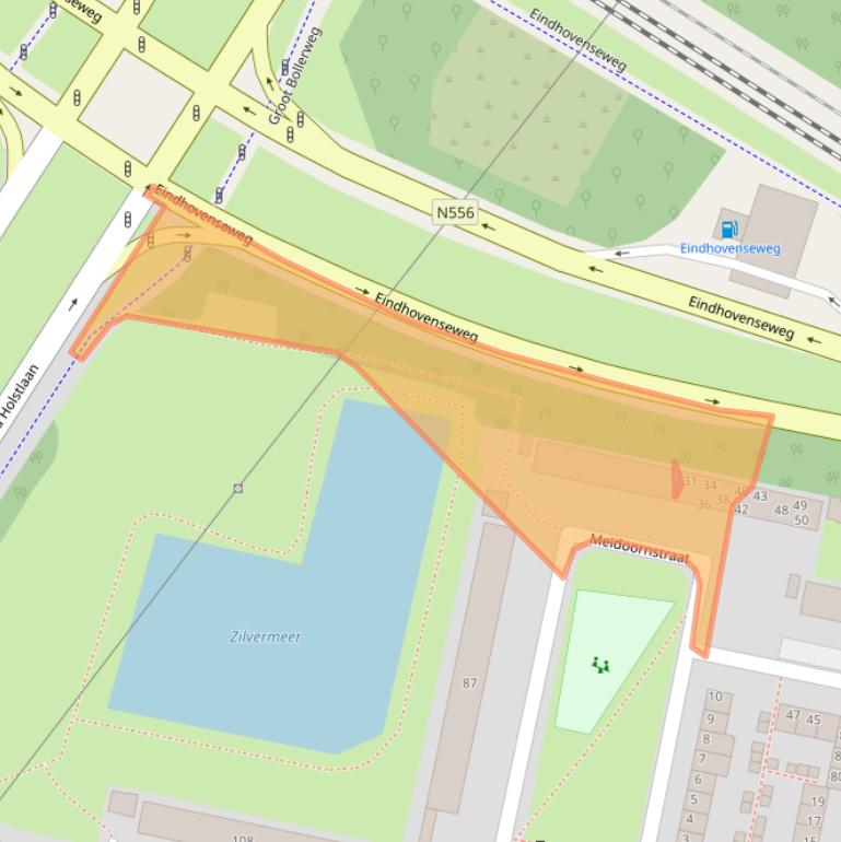 Kaart van postcodegebied 5922XN.