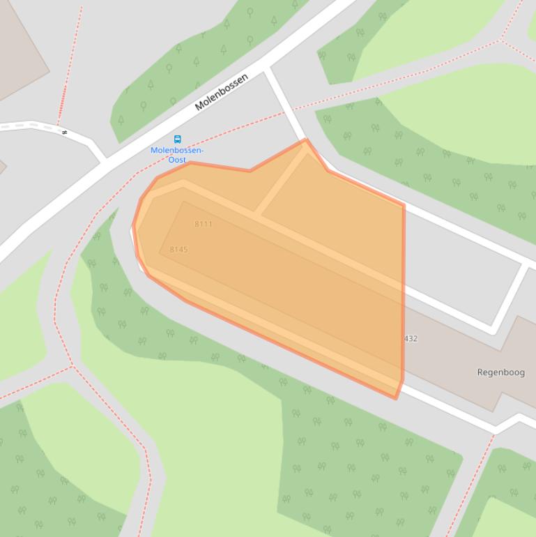 Kaart van postcodegebied 5923AE.