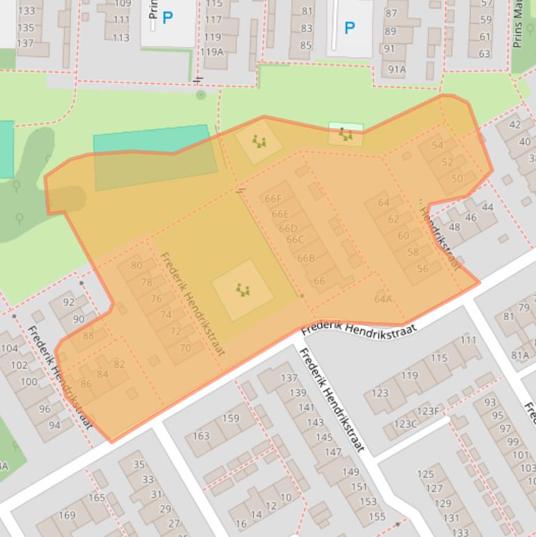 Kaart van postcodegebied 5923BS.