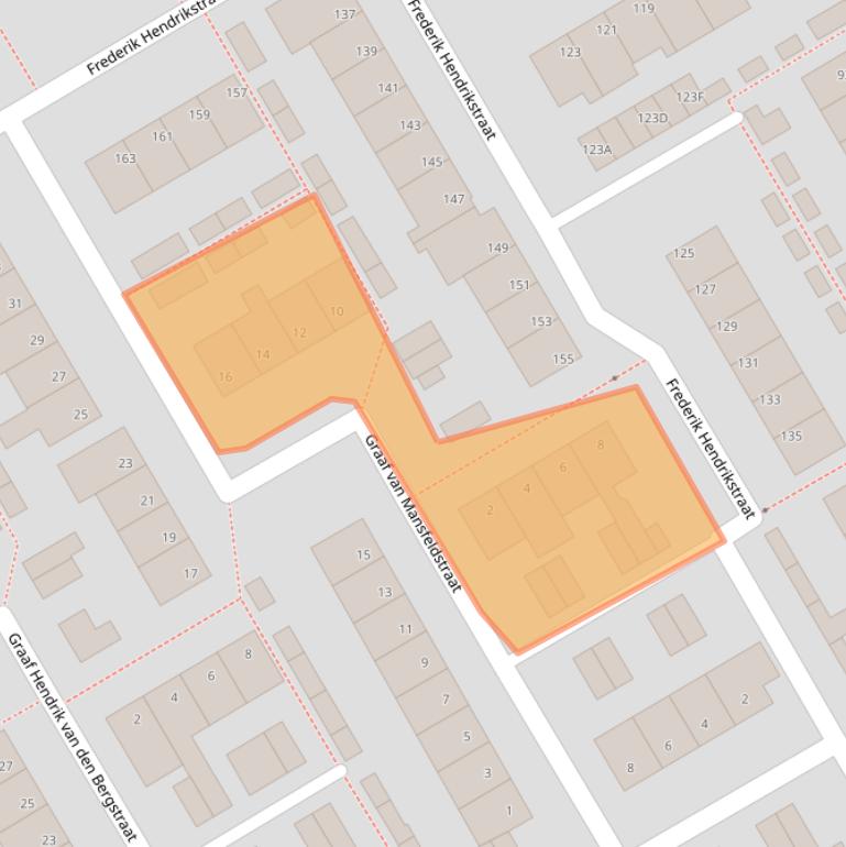 Kaart van postcodegebied 5923CC.