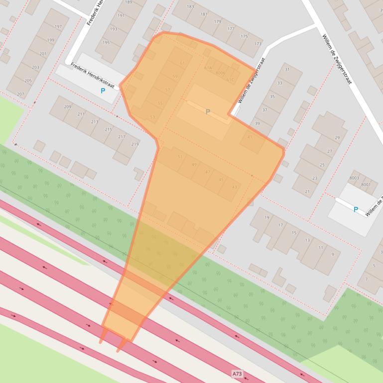 Kaart van postcodegebied 5923EB.