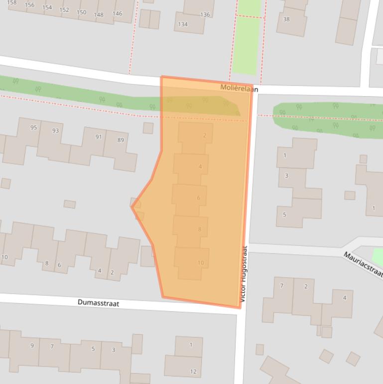 Kaart van postcodegebied 5924AJ.