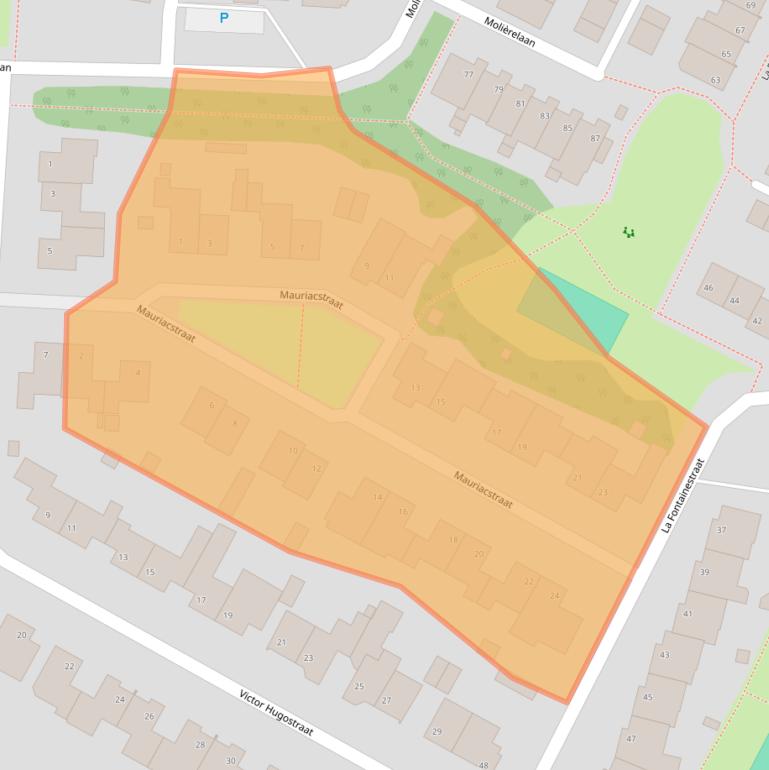 Kaart van postcodegebied 5924AL.