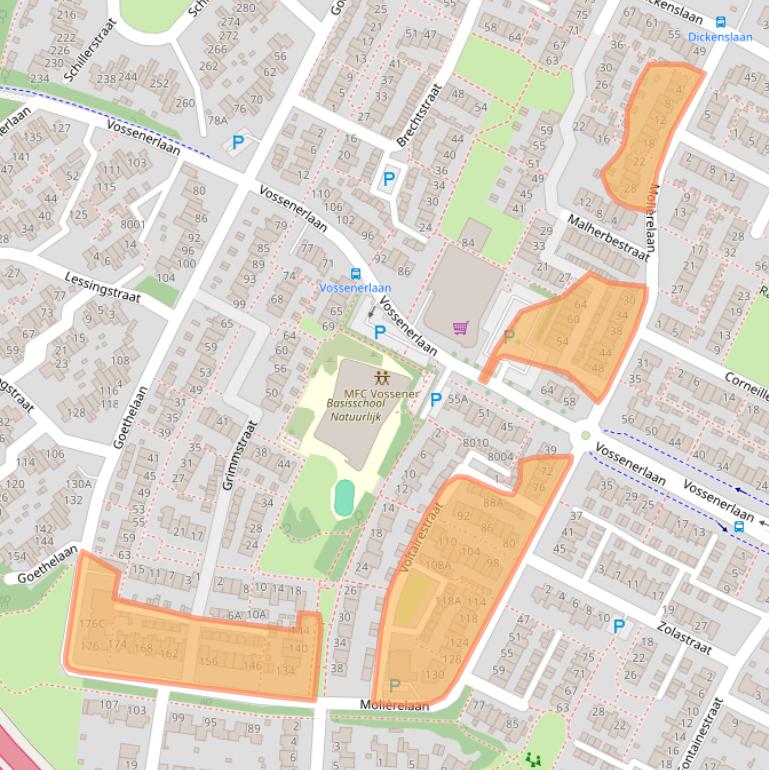 Kaart van postcodegebied 5924AN.