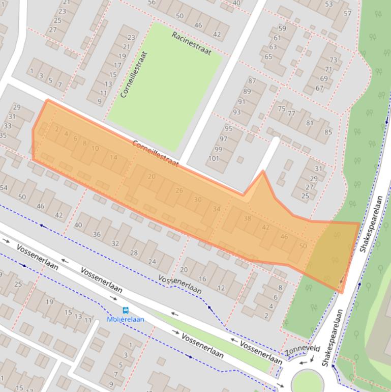 Kaart van postcodegebied 5924AT.