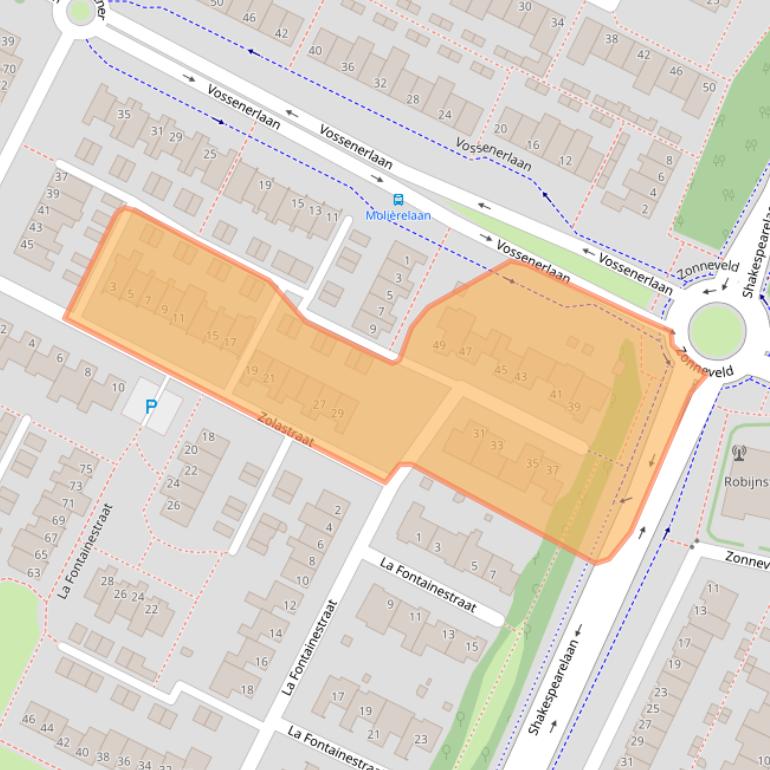 Kaart van postcodegebied 5924AV.