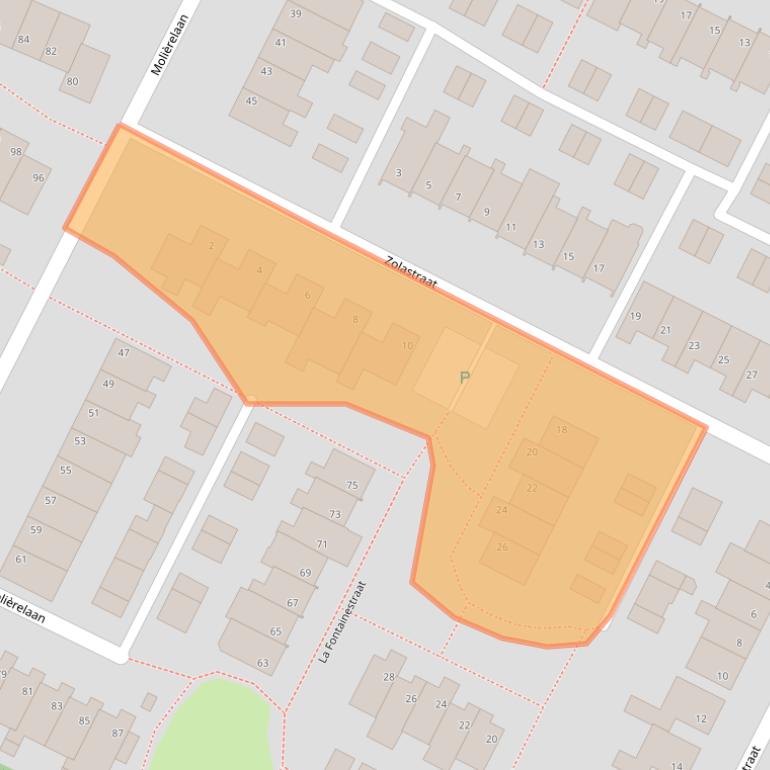 Kaart van postcodegebied 5924AW.