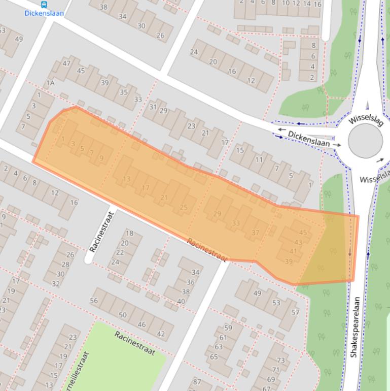 Kaart van postcodegebied 5924BA.