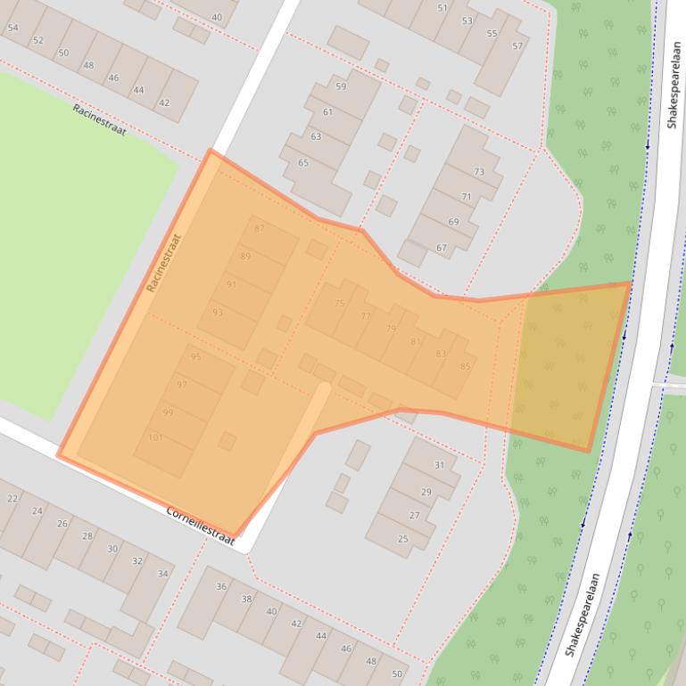 Kaart van postcodegebied 5924BC.