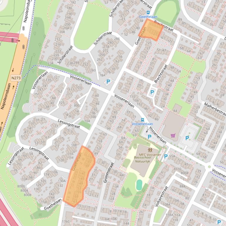 Kaart van postcodegebied 5924BV.