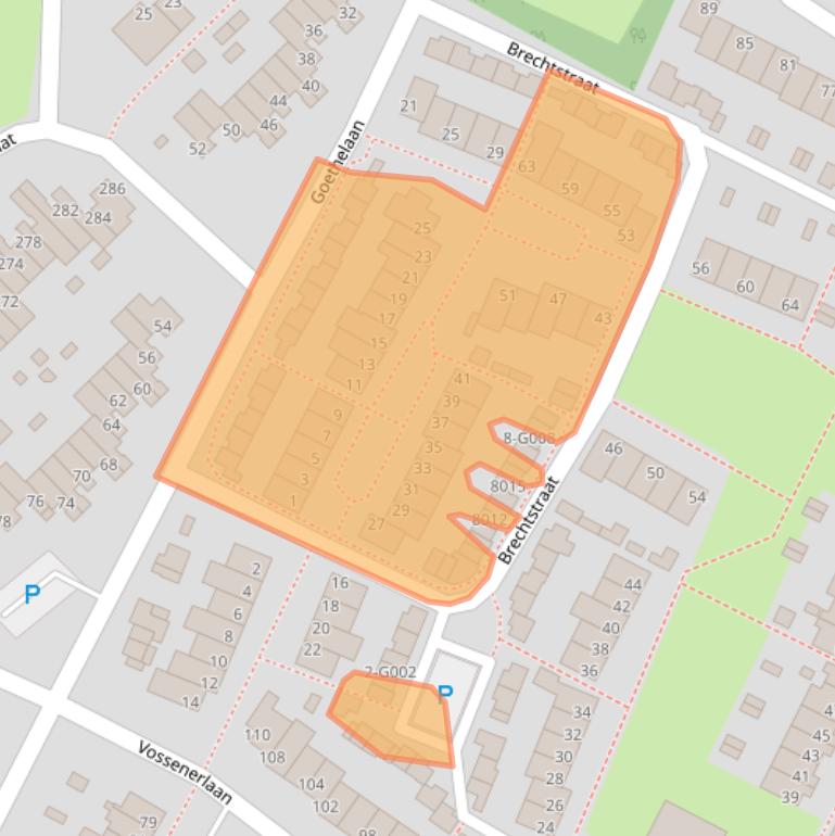 Kaart van postcodegebied 5924BX.