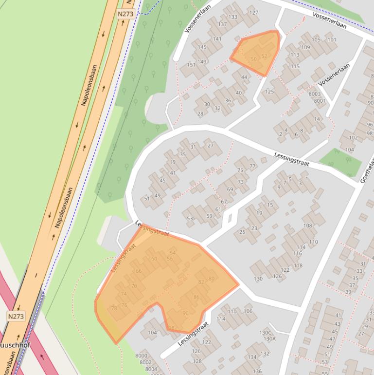 Kaart van postcodegebied 5924CE.