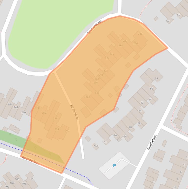 Kaart van postcodegebied 5924CW.