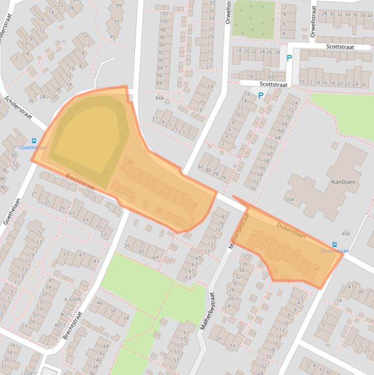 Kaart van postcodegebied 5924VR.