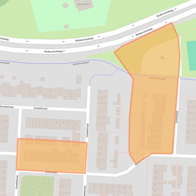 Kaart van postcodegebied 5924XE.