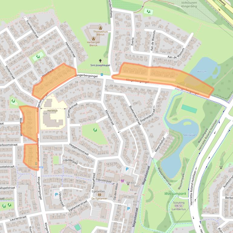 Kaart van postcodegebied 5925AH.