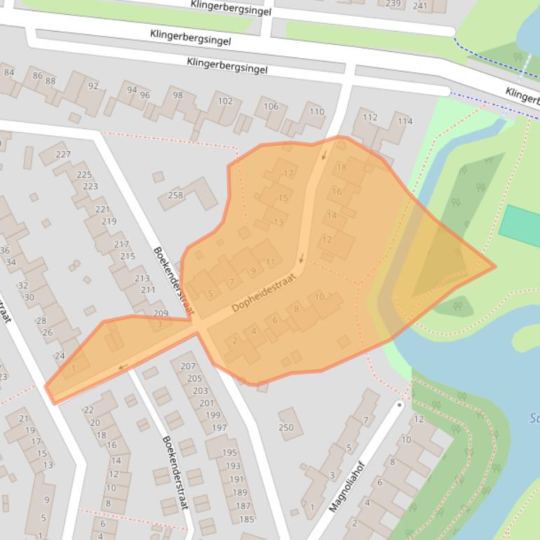 Kaart van postcodegebied 5925BM.