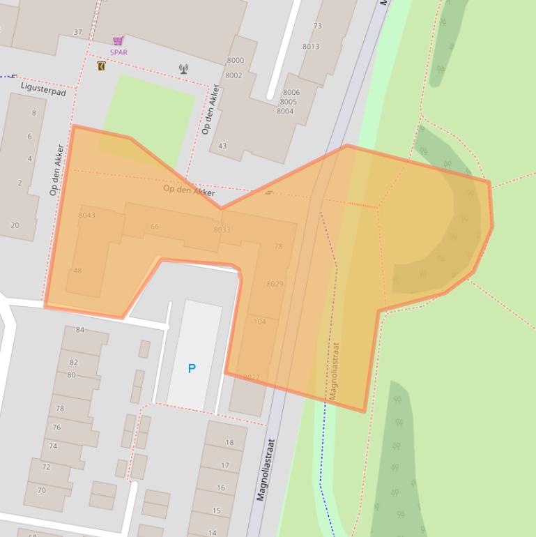 Kaart van postcodegebied 5925CC.