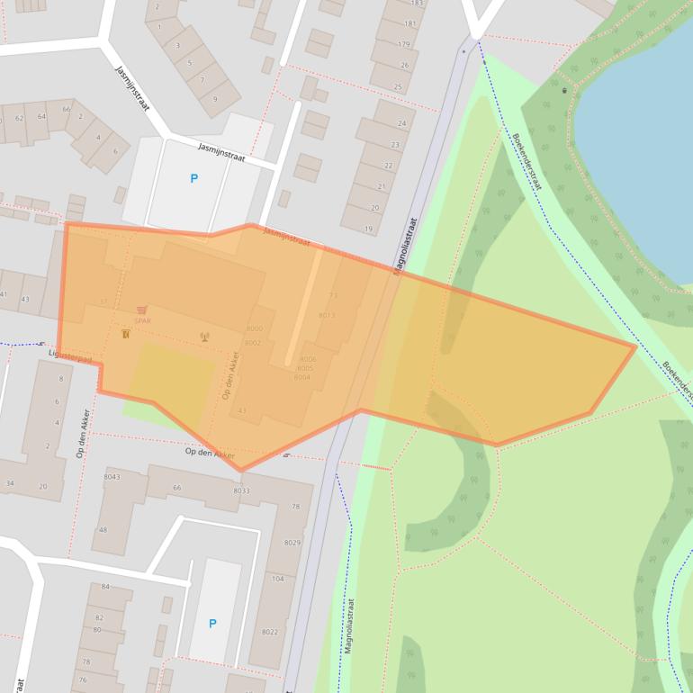 Kaart van postcodegebied 5925CD.