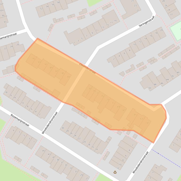 Kaart van postcodegebied 5925ED.
