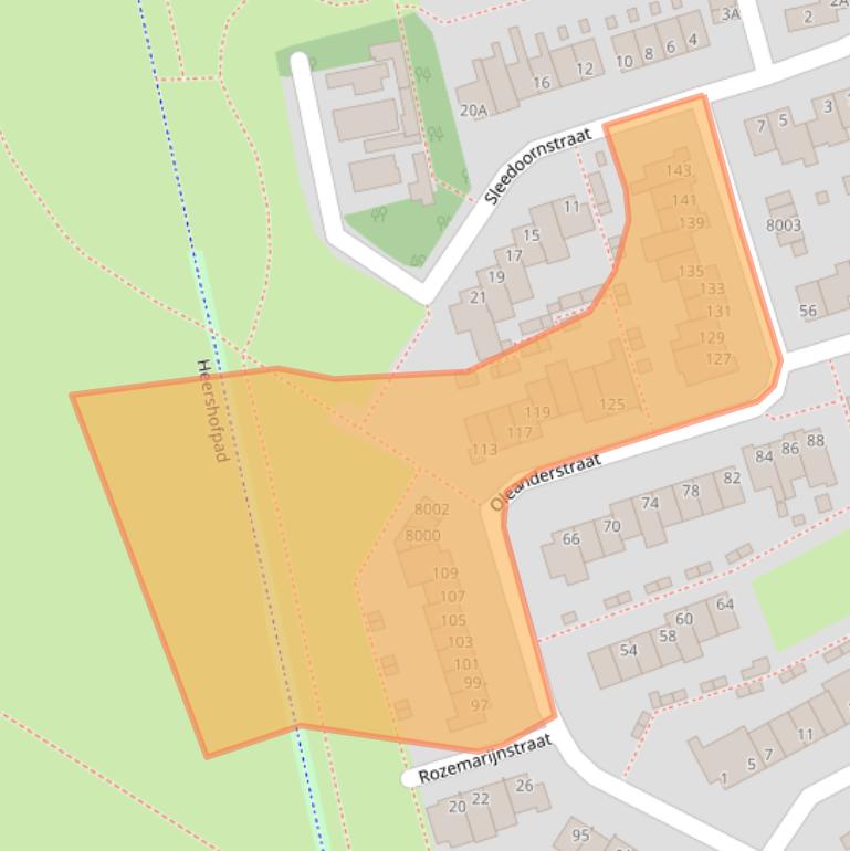 Kaart van postcodegebied 5925EE.