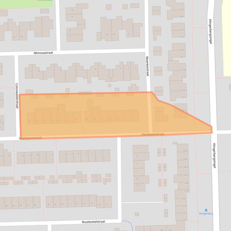 Kaart van postcodegebied 5925GA.