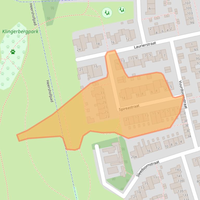 Kaart van postcodegebied 5925GM.