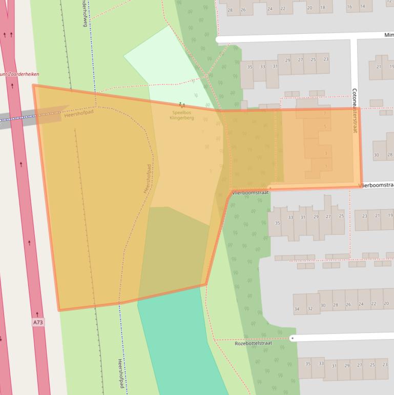 Kaart van postcodegebied 5925GV.