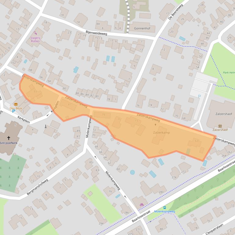 Kaart van postcodegebied 5926PK.