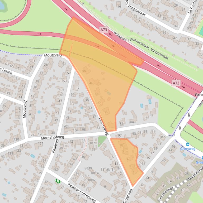 Kaart van postcodegebied 5926PW.